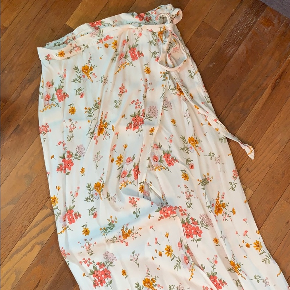 Flower maxi skirt